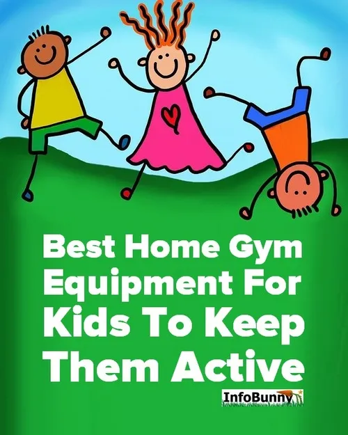 Cartoon kids playing - Best Home Gym Equipment For Kids To Keep Them Active