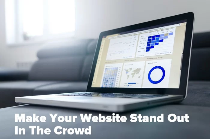 Laptop image for the article - Make Your Website Stand Out In The Crowd