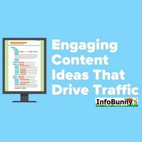 Engaging Content Ideas That Drive Traffic Pinterest version of the header.